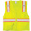 Unisex High Visibility Reflective Solid Front with Mesh Back Vest 2