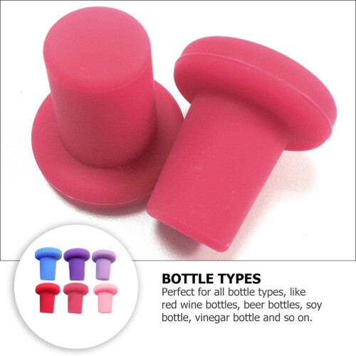 Stopáin Buidéil Silicone Guangmc do Pháirtithe (6 phíosa) 1