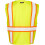 Unisex High Visibility Reflective Solid Front with Mesh Back Vest 4