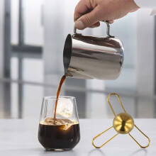 Stainless Steel Espresso Coffee Ice Cube Ball Whiskey Chilling Stone With Holder