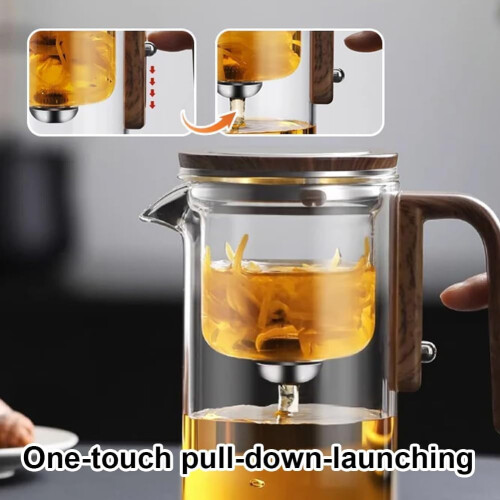 Enchantipot Magic Tea Pot, συμβατή με ζυθοποιία διαχωρισμού νερού, γυάλινη τσαγιέρα με 1