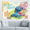 Tapeçaria de parede Stitch para decoração de casa, ideal para quartos de meninos e meninas, sala de estar, 152 x 102 cm (60 x 40 polegadas). 1