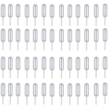 Pipetas para postres de 4 ml, 60 unidades. Pipetas de plástico para transferencia, goteros, inyectores de líquidos para cupcakes y fresas (60).
