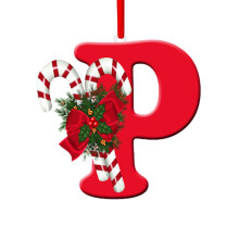 26Letter Kerstboomhanger Gepersonaliseerde Kerstletterdecoratie 2024 Kerstornamenten 2024 Kerstversieringen Kerstboomhanger