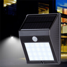 Solas Balla Braiteoir Gluaiseachta PIR Gréine 20LED Lampa Gairdín Uiscedhíonach Lasmuigh