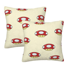 Fundas de cojín Mario, paquete de 2 fundas de almohada para sofá cama y sala de estar, 45 x 45 cm (18" x 18")