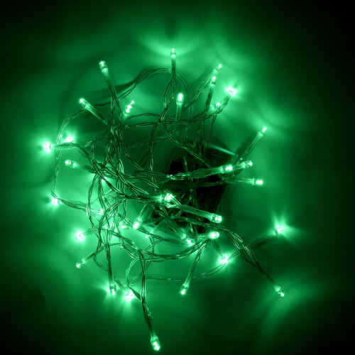 Λειτουργούν με μπαταρία 3.3ft10LED πράσινα φώτα σε σειρά, διαφανή φώτα νεράιδας με 1