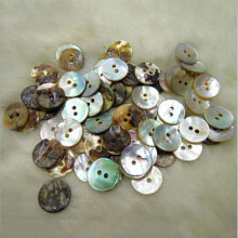 100pcs/lot Natural Mother of Pearl Round Shell Sewing Buttons Mixed Color 10mm