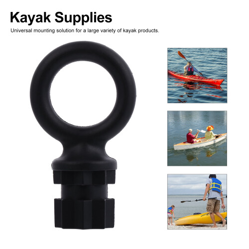 2 PC Kayak Tie Down Circle Flag Pole Kit Multifunction Adapter 1