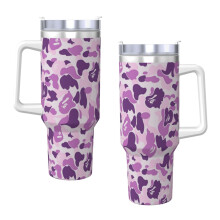 Bape 40oz H2.0 Edelstahl-Vakuumisolierter Becher mit Deckel und Strohhalm für Wasser, Eistee, Kaffee oder Smoothies