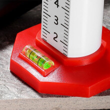 Magnetic Height Ruler for Flooring and Tiling, Aluminum Alloy Dual Measurement Gauge 30x60 Yellow
