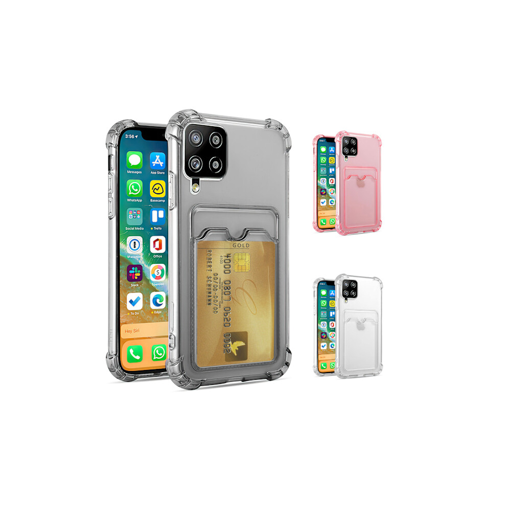 Compatible With Samsung Galaxy A12 / A12 5G - Case / Protection / Card Slot Pink 9773935005327