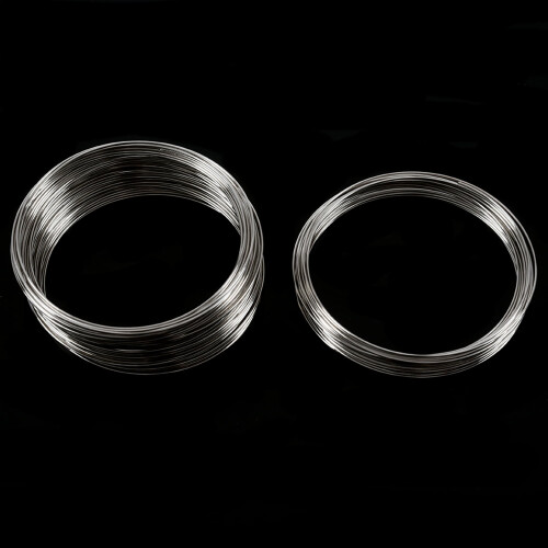 Fio de memória para bijuteria com 100 elos, 50 mm a 55 mm (2 polegadas a 2 1/8 polegadas) de diâmetro. 2