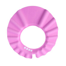 Waterproof Adjustable Shower Cap for Adults Pink Heat Resistant Reusable EVA Hair Protection