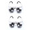 2pcs8X15X23X Διπλό μάτι Loupe που φοράει επισκευή κοσμηματοπώλη ρολόι ρολογιού 1