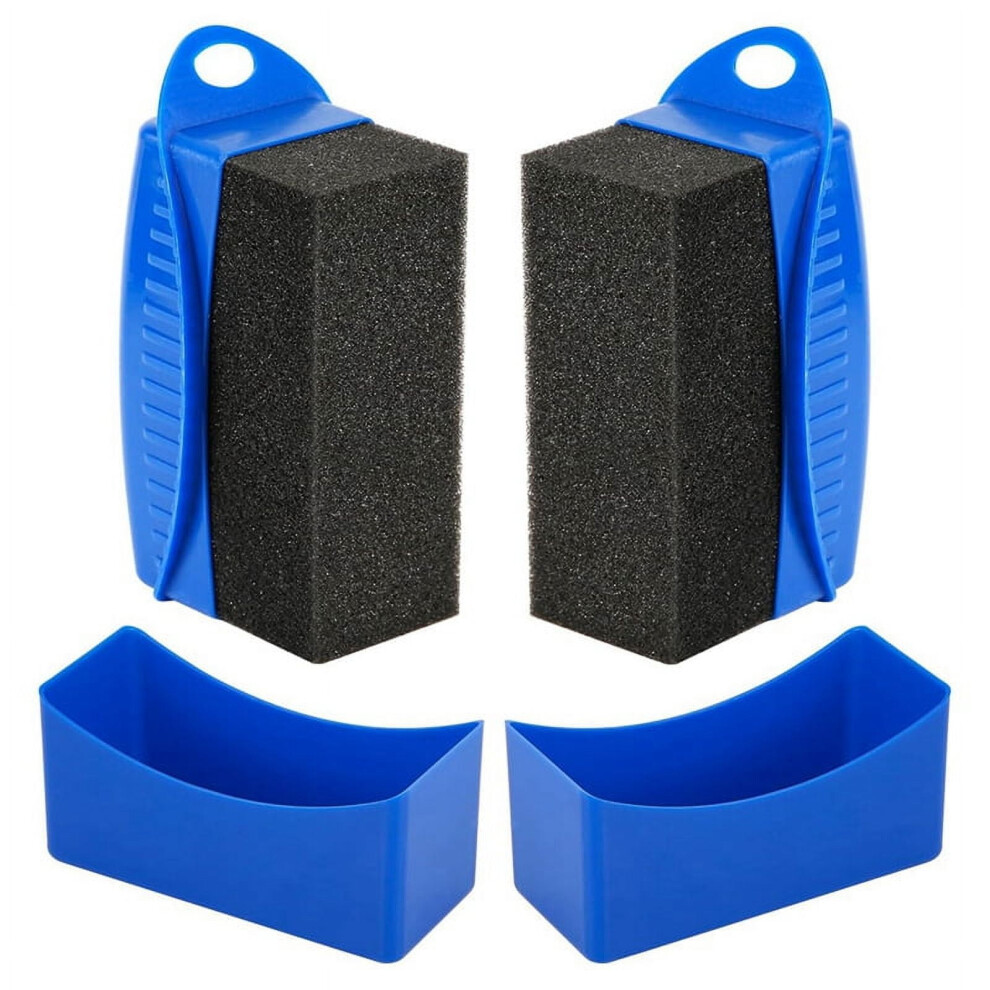 Tire Shine Applicator, Tire Dressing Applicator Pad, Tire Sponge Applicator Curved Tire Detail Sponge With Handle A 9313598839251