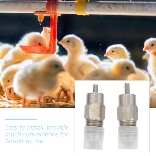 2pcs Chicken Drinker Waterer Automatic Poultry Bird Waterer Feeding Equipment 1