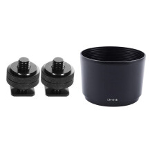 1x Lens Hood for M.ZUIKO ED 75-300mm & 2x 1/4 Inch-20 Hot Shoe Mount Adapter Tripod Screw to Flash Hot Shoe