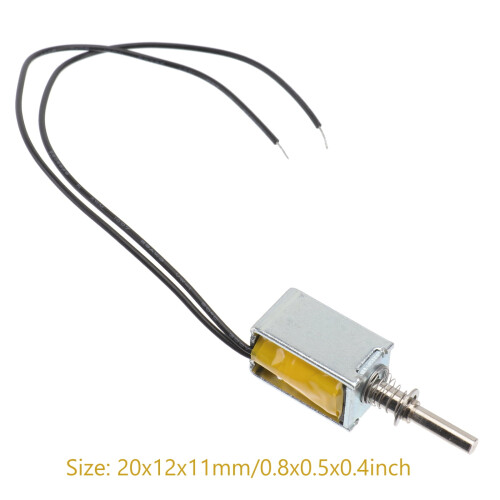 6V DC Open Frame Actuator Linear Mini Push Pull Solenoid Electromagnet 2