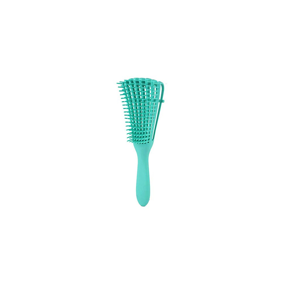 Detangling Brush with Flexible Bristles for Gentle Knot Removal, Mint Hair Brush for Wet Hair