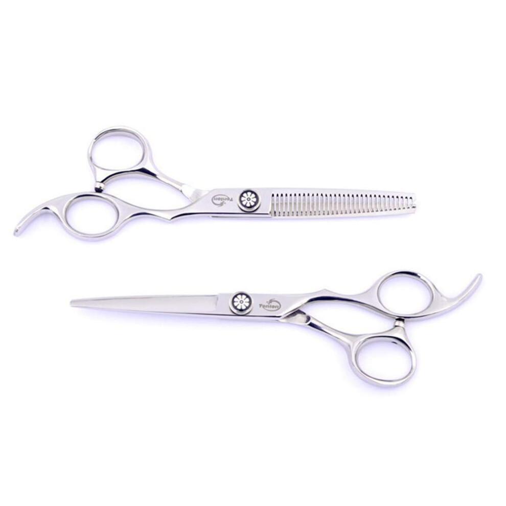 Professional Hair Cutting Scissors Set Japanese Steel Barber Shears with Ergonomic Comfort Grip