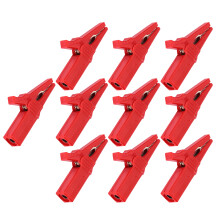 10 pezzi morsetto di sicurezza per batteria 4 mm spina banana 20 A rosso
