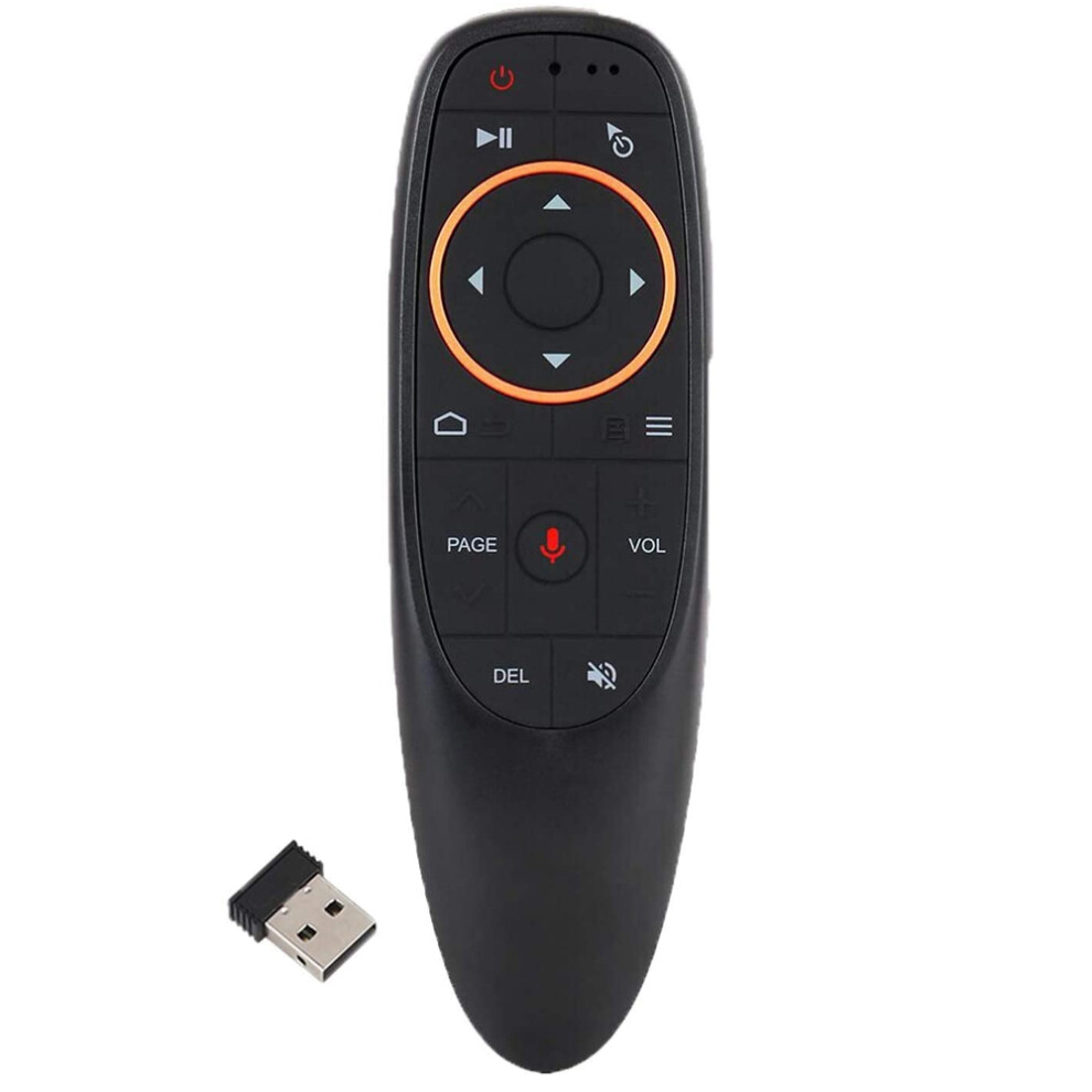 Versatile Air Mouse Remote, 6 Axis Gyroscope Voice Control For Smart Devices, With Ir Learning Controller, Black 9147006818763
