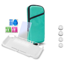 Täydellinen peliratkaisu: Switch Lite7-in-1 -suojauspaketti, laadukas silikonisuojus, karkaistusta lasista valmistettu näytönsuoja, ergonomisesti