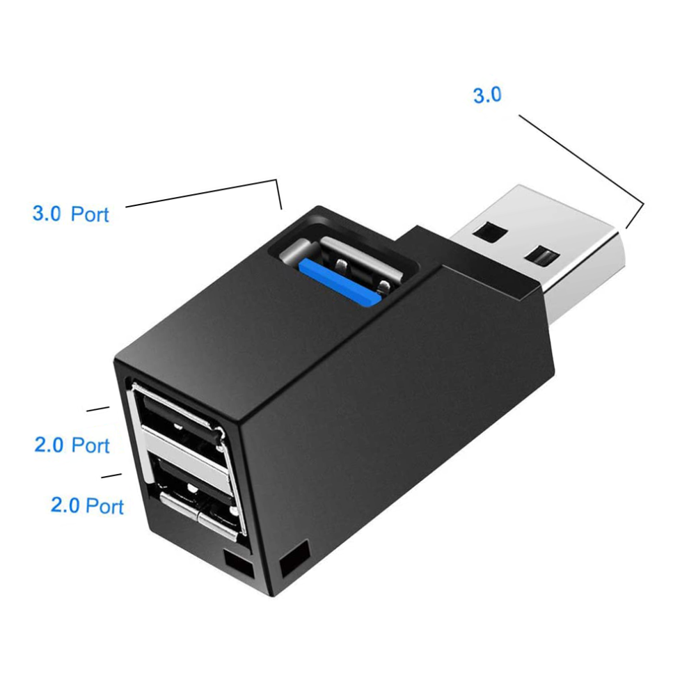Efficient Usb Hub, 3 Independent Ports For Pcs, Laptops, Mac, Designed For Plug And Play And Wide Compatibility 9147006820391