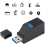 Αποδοτικός διανομέας USB, 3 ανεξάρτητες θύρες για υπολογιστές, φορητούς 4