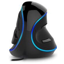 Professionele ergonomische verticale gamingmuis, ijsblauwe verlichting geeft je bureau een levendige uitstraling, instelbare gevoeligheid voor