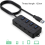 Φιλικός προς το χρήστη σχεδιασμός USB Hub3.0, εξαιρετικά μακρύ καλώδιο με τροφοδοτικό 1