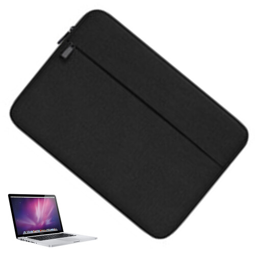 Bolsa para computador, design moderno, fina, protetora, acolchoada e com zíper para laptops de 13/15 polegadas, capa protetora compatível com