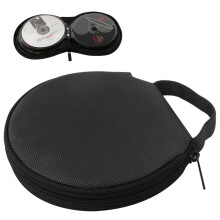 Compact Car Cd Organizer, Oxford Cloth 20 Disc Dvd Storage, Scratch Protection Case With Dustproof Design, Easy-Carry Strap, Zippered Media Pouch For