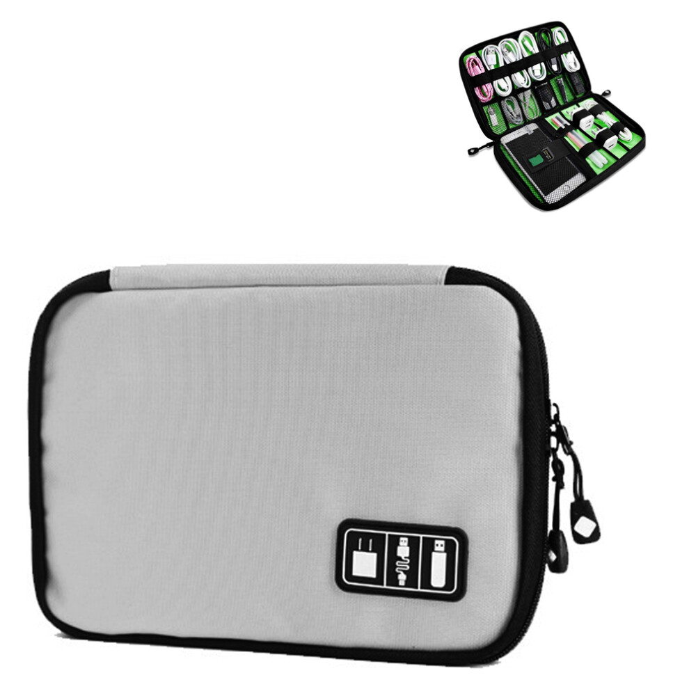 Voyager Elite Electronics Organizer, Shockproof Cord Storage Bag With Adjustable Dividers For Cords, Chargers, Memory Cards, Portable & Durable (Nylon 9147006682760