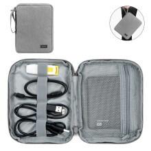 External Drive Storage, Portable Waterproof Case For Travel, Safty Protection With Durable Canvas, Ideal For Storing Electronic Accessories, Hard Shel