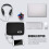 Voyager Elite Electronics Organizer, Αδιάβροχη τσάντα αποθήκευσης καλωδίου με ρυθμιζόμενα 8