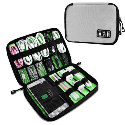 Voyager Elite Electronics Organizer, Αδιάβροχη τσάντα αποθήκευσης καλωδίου με ρυθμιζόμενα 1
