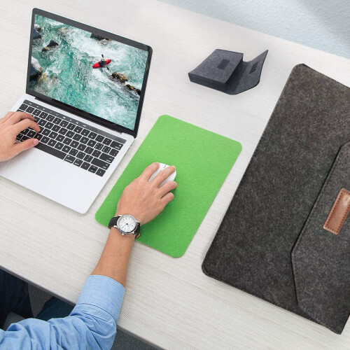 Capa protetora para laptop de 15 polegadas, capa de feltro de alta qualidade com forro interno de absorção de impacto, capa universal de feltro 2