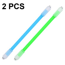 Flash Glow Pen met roterend LED-licht, entertainment speelgoed voor volwassenen en kinderen, verbetert concentratie en leervermogen, 2 stuks