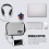 Voyager Elite Electronics Organizer, Αδιάβροχη τσάντα αποθήκευσης καλωδίου με ρυθμιζόμενα 8