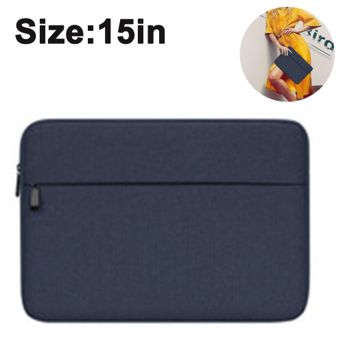 Bolsa para computador, design moderno, fina, protetora, acolchoada e com zíper para laptops de 13/15 polegadas, capa protetora compatível com 1