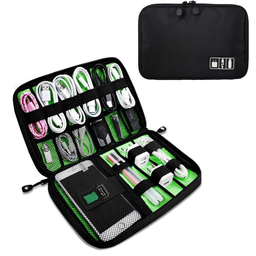 Voyager Elite Electronics Organizer, Αδιάβροχη τσάντα αποθήκευσης καλωδίου με ρυθμιζόμενα 1