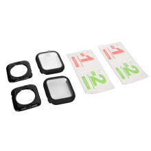 Vandtæt etui til Apple Watch, hård PC, fuld dækning og ultratyndt HD-bumperbeskyttende cover med hærdet glasskærmbeskytter, 2-i-1-cover