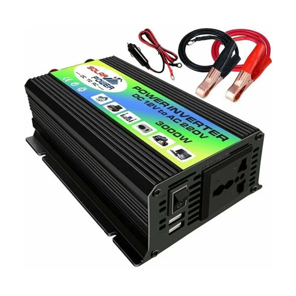 Advanced Pure Sine Wave Inverter, Modified Sine Wave Charger With Dual Usb Port, Safe Reliable For Vacations Camping Work Trips, High Transform Effici 9012494400670