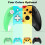 Programmeerbare draadloze controller voor Nintendo Switch, Bluetooth-controller met wake-up-functie, oplaadbare batterij, bewegingsbesturing, dubbele 4