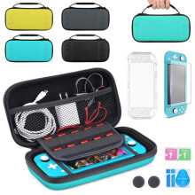 Displayschutzfolie und transparente Hartschalen-Schutzhülle für Nintendo Switch, ideale Reisetasche für sicheres und bequemes Spielen unterwegs
