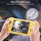 Estojo de transporte portátil, compatível com Nintendo Switch Lite, capa protetora rígida em couro PU resistente a impactos, com vários 3