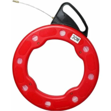 Professional Non-Conductive Fish Tape, Heavy Duty Pulls Wire Puller With High-Tensile Fiberglass And Spring Steel For Safe And Smooth Cable Installati
