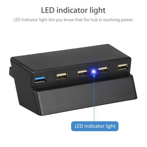 Game-Changing USB Hub, Designed Exclusively for PS4 Slim Edition Ensuring Perfect Aesthetics and Compatibility 1